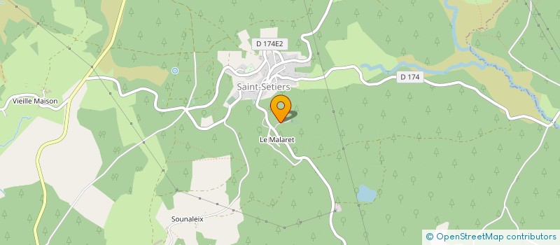 localisation de l'entreprise MADAME CHRISTINE CALLET  SAINT-SETIERS