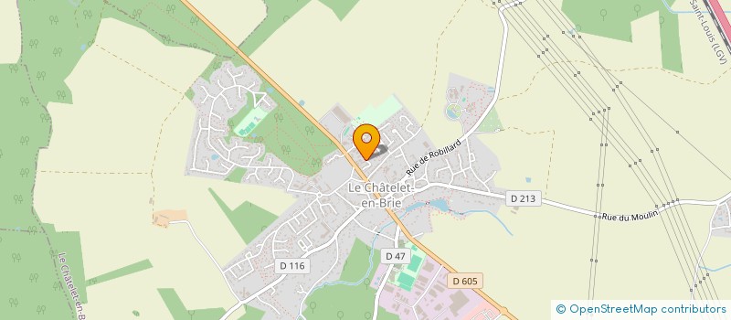 localisation de l'entreprise MADAME CHRISTINE CALVET  LE CHATELET-EN-BRIE