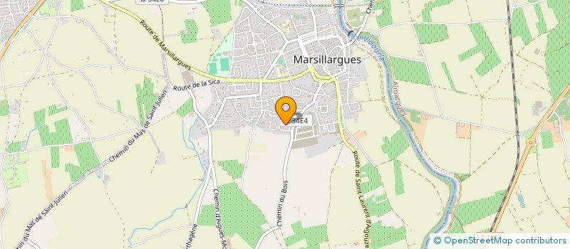 localisation de l'entreprise MADAME CHRISTINE CALVET à MARSILLARGUES