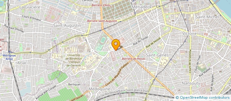 localisation de l'entreprise MADAME CHRISTINE CAMEAU  BORDEAUX