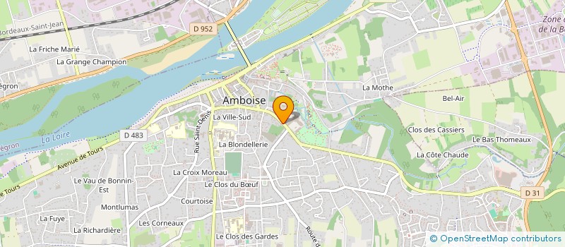 localisation de l'entreprise MADAME CHRISTINE CAMUS  AMBOISE