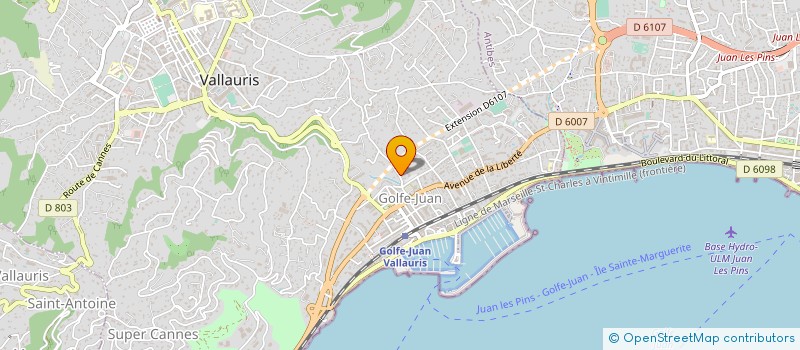 localisation de l'entreprise MADAME CHRISTINE CAPPADONA à VALLAURIS