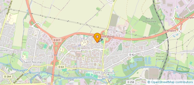 localisation de l'entreprise MADAME CHRISTINE CAPRON  SAINT-LAURENT-BLANGY