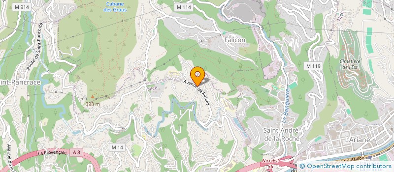 localisation de l'entreprise MADAME CHRISTINE CARDON  NICE