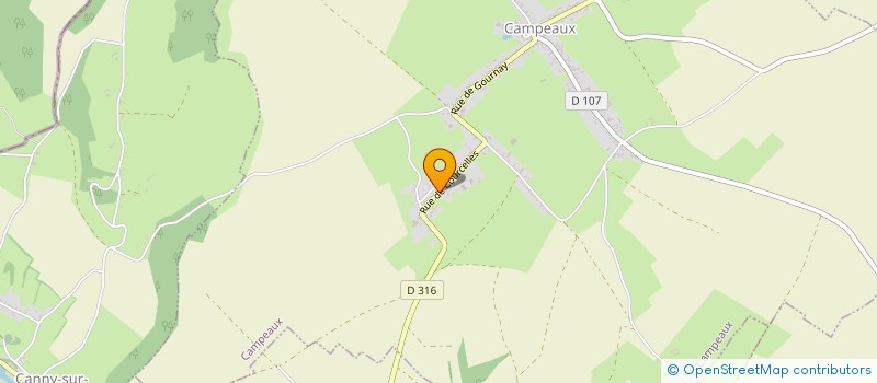 localisation de l'entreprise MADAME CHRISTINE CARETTE  CAMPEAUX