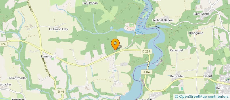 localisation de l'entreprise MADAME CHRISTINE CARIOU  CLOHARS-CARNOET