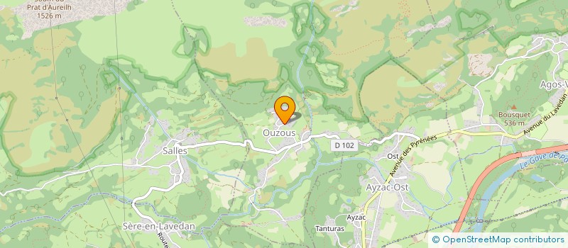 localisation de l'entreprise MADAME CHRISTINE CARMOUZE  OUZOUS