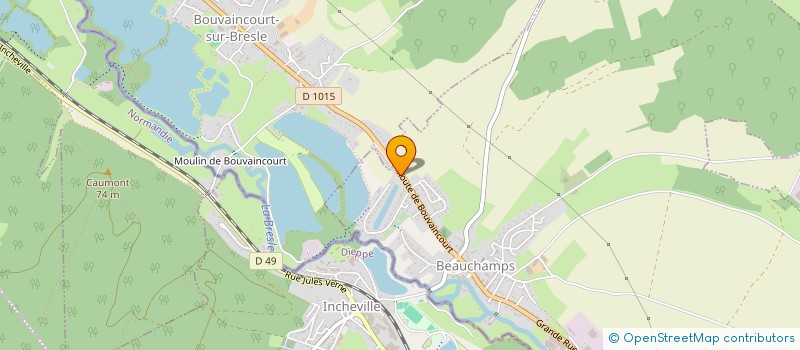 localisation de l'entreprise MADAME CHRISTINE CARON  BEAUCHAMPS