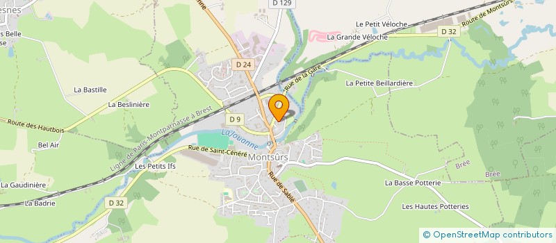 localisation de l'entreprise MADAME CHRISTINE CARON à MONTSURS