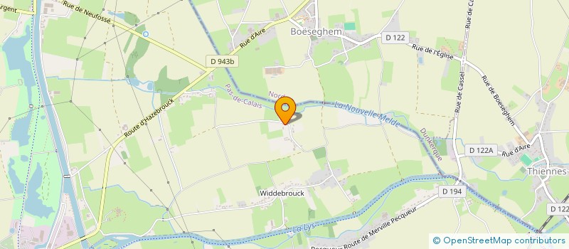 localisation de l'entreprise MADAME CHRISTINE CARON  AIRE-SUR-LA-LYS