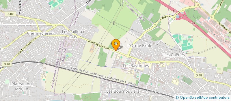 localisation de l'entreprise MADAME CHRISTINE CARON  HERBLAY-SUR-SEINE