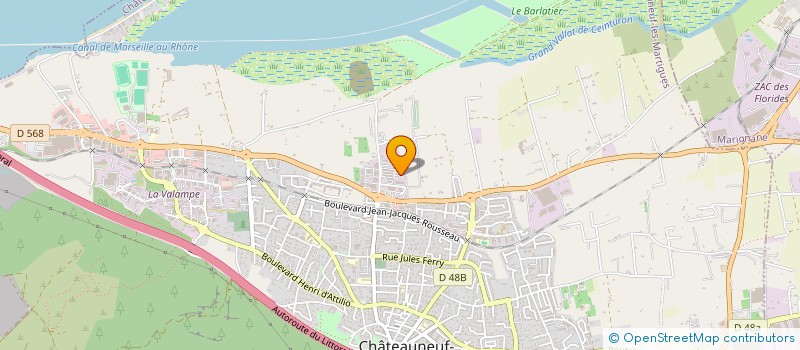 localisation de l'entreprise MADAME CHRISTINE CASANO  CHATEAUNEUF-LES-MARTIGUES