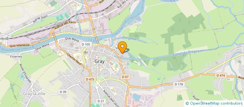 localisation de l'entreprise MADAME CHRISTINE CASSANT  GRAY