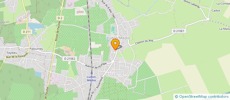 localisation de l'entreprise MADAME CHRISTINE CASTAN  LUDON-MEDOC