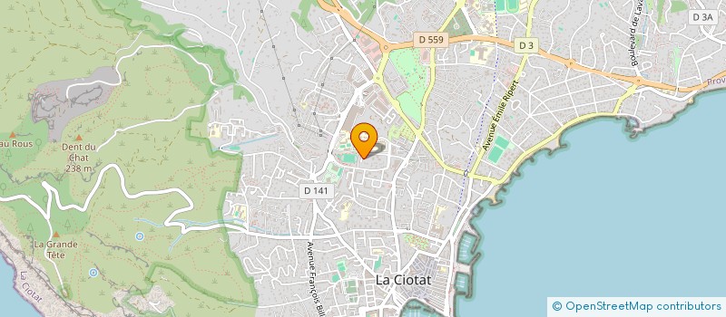 localisation de l'entreprise MADAME CHRISTINE CASTELLO à LA CIOTAT