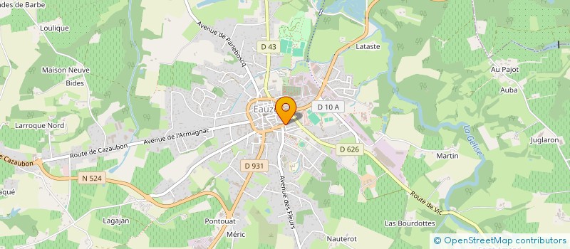 localisation de l'entreprise MADAME CHRISTINE CATHERINE  EAUZE