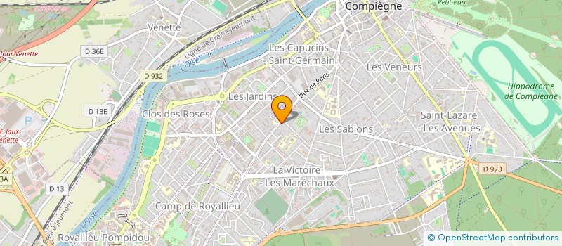 localisation de l'entreprise MADAME CHRISTINE CATOIR  COMPIEGNE