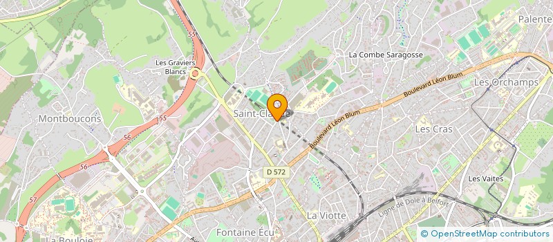 localisation de l'entreprise MADAME CHRISTINE CAUL LATAILLE à BESANCON