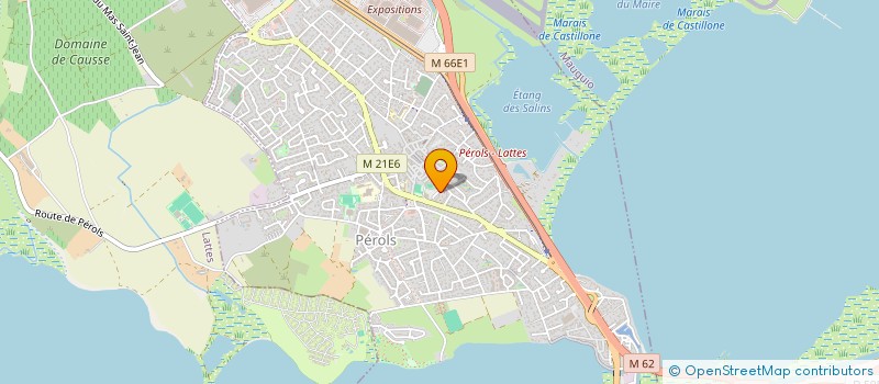 localisation de l'entreprise MADAME CHRISTINE CAULET  PEROLS