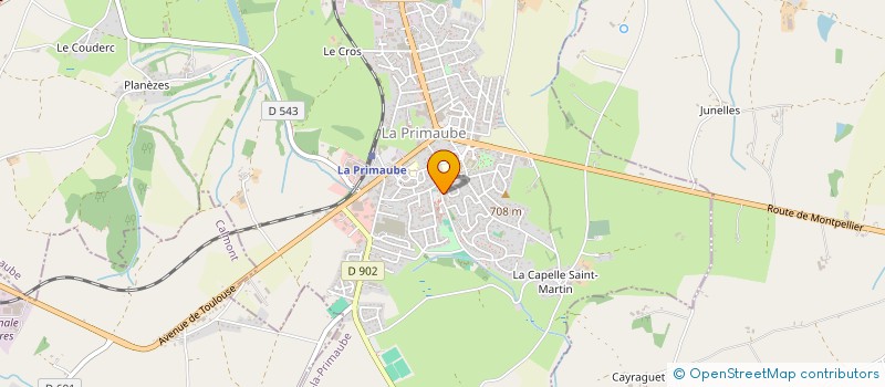 localisation de l'entreprise MADAME CHRISTINE CAVALERIE  LUC-LA-PRIMAUBE