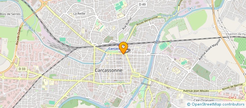 localisation de l'entreprise MADAME CHRISTINE CAYRAC à CARCASSONNE