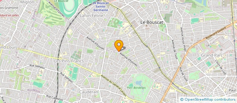 localisation de l'entreprise MADAME CHRISTINE CAZAUVIEILH à LE BOUSCAT