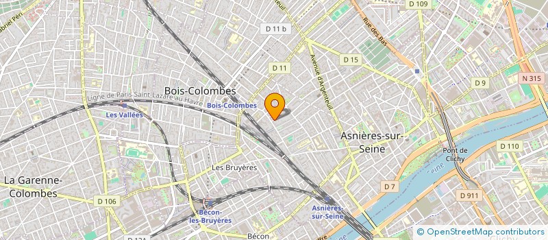 localisation de l'entreprise MADAME CHRISTINE CAZE à ASNIERES-SUR-SEINE