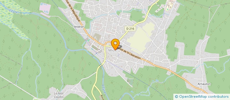 localisation de l'entreprise MADAME CHRISTINE CAZEAUX  MIOS