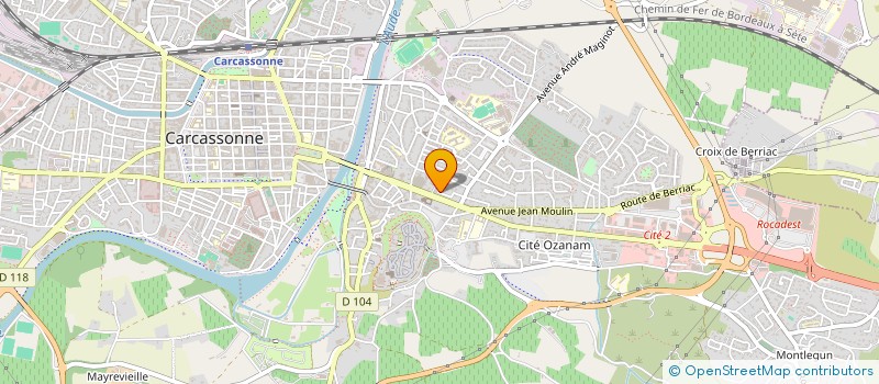 localisation de l'entreprise MADAME CHRISTINE CAZENEUVE  CARCASSONNE