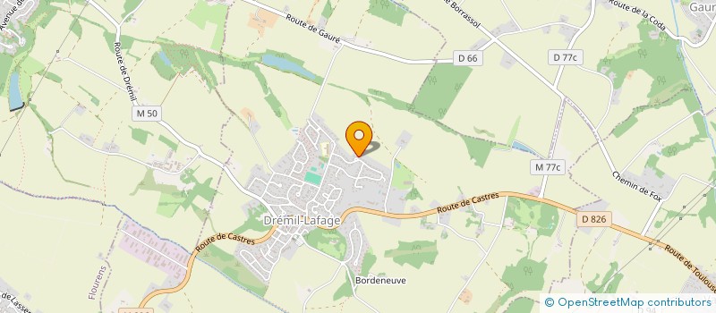 localisation de l'entreprise MADAME CHRISTINE CAZET-SUPERVIELLE  DREMIL-LAFAGE