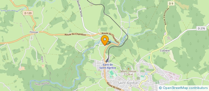 localisation de l'entreprise MADAME CHRISTINE CELLIER  SAINT-AGREVE