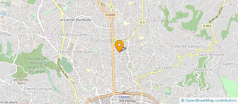 localisation de l'entreprise MADAME CHRISTINE CERATTI à CANNES