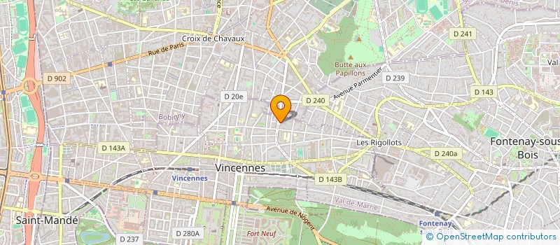 localisation de l'entreprise MADAME CHRISTINE CEYRAT à VINCENNES