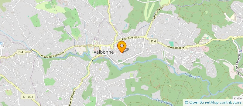 localisation de l'entreprise MADAME CHRISTINE CHABERT  VALBONNE