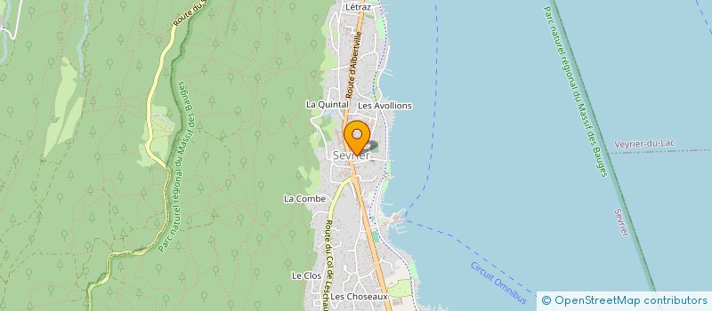 localisation de l'entreprise MADAME CHRISTINE CHAMOSSET  SEVRIER