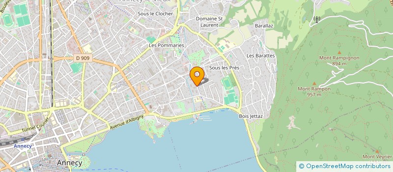 localisation de l'entreprise MADAME CHRISTINE CHAMPOUGNY à ANNECY