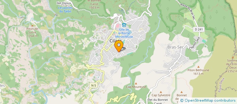 localisation de l'entreprise MADAME CHRISTINE CHAMPS à CILAOS