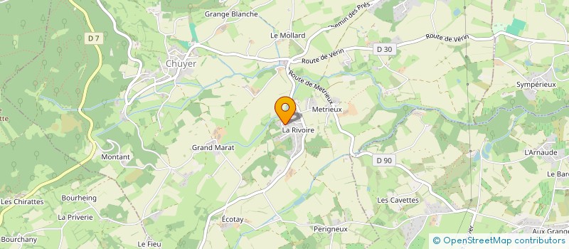 localisation de l'entreprise MADAME CHRISTINE CHANAL  LA CHAPELLE-VILLARS