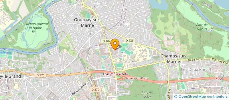 localisation de l'entreprise MADAME CHRISTINE CHAPELLE  CHAMPS-SUR-MARNE