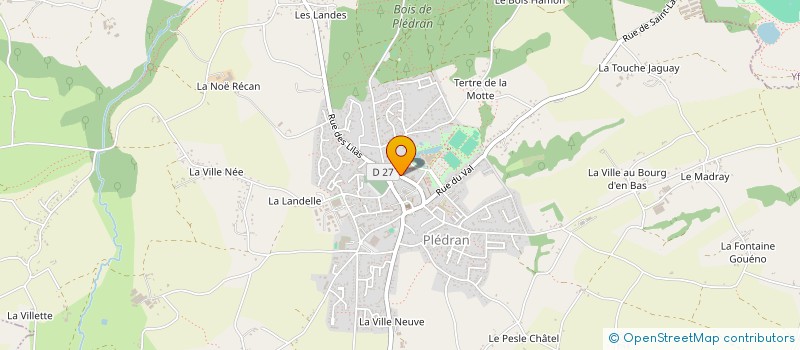 localisation de l'entreprise MADAME CHRISTINE CHAPRON  PLEDRAN