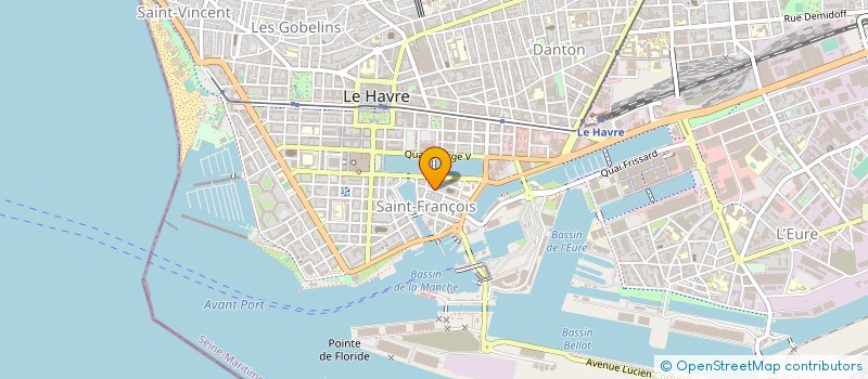 localisation de l'entreprise MADAME CHRISTINE CHARDEY  LE HAVRE