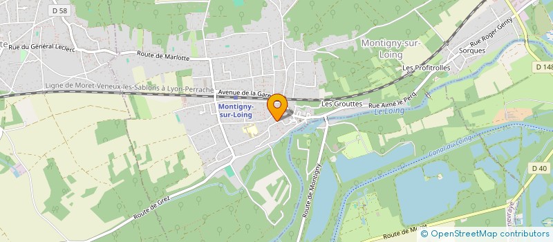 localisation de l'entreprise MADAME CHRISTINE CHARLES  MONTIGNY-SUR-LOING