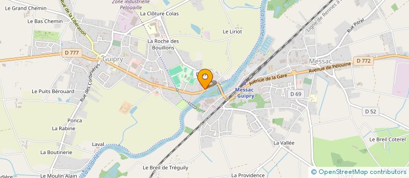 localisation de l'entreprise MADAME CHRISTINE CHARLES  GUIPRY-MESSAC