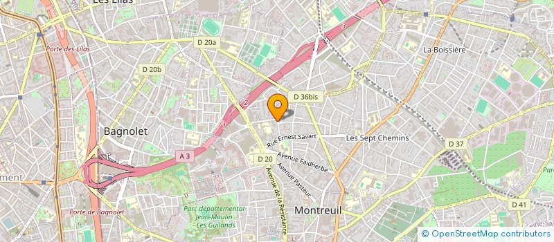 localisation de l'entreprise MADAME CHRISTINE CHARLES-MESSANCE à MONTREUIL