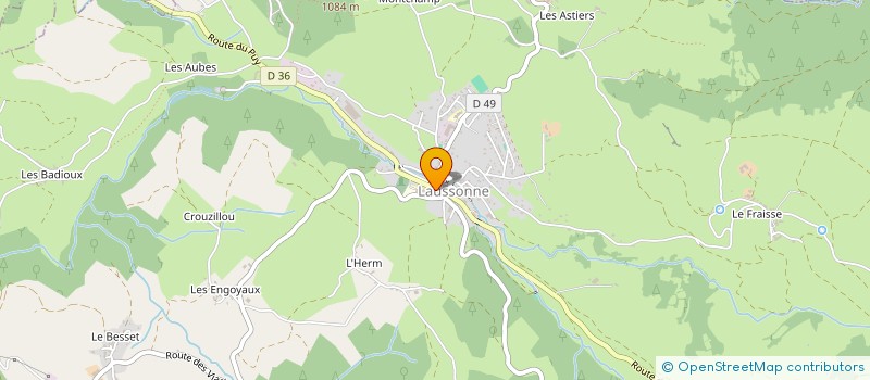 localisation de l'entreprise MADAME CHRISTINE CHARRA  LAUSSONNE