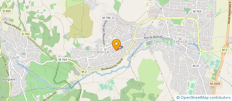 localisation de l'entreprise MADAME CHRISTINE CHARRIER  BLANZAT