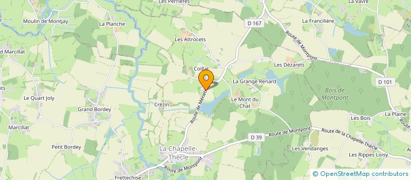 localisation de l'entreprise MADAME CHRISTINE CHASSIGNEUX  LA CHAPELLE-THECLE