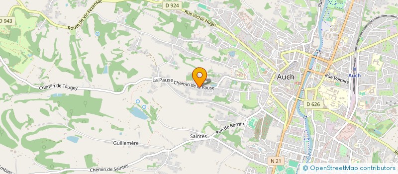 localisation de l'entreprise MADAME CHRISTINE CHASTANET  AUCH