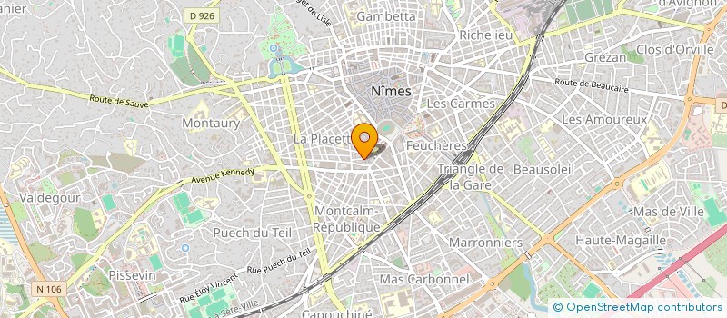 localisation de l'entreprise MADAME CHRISTINE CHATELAIS  NIMES