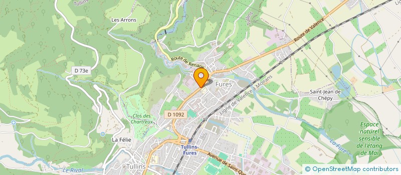 localisation de l'entreprise MADAME CHRISTINE CHAUFFOUR  TULLINS